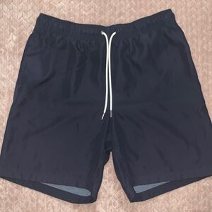 Lands End Men’s Navy Blue Swimming Trunks